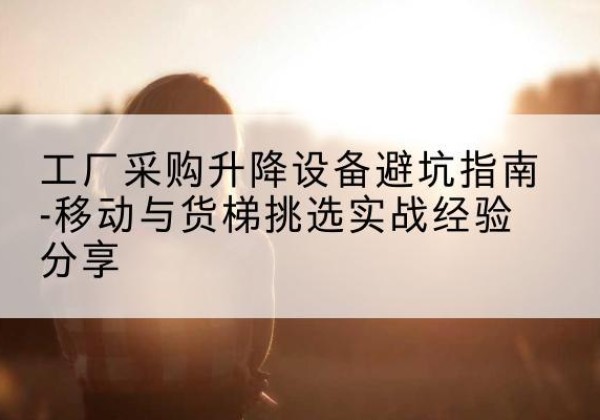 延庆区移动式升降机怎么选-工厂采购升降设备避坑指南-移动与货梯挑选实战经验分享